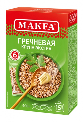 МАКФА Гречневая ядрица 400г (варочные пакеты) 1/9 Мин.заказ=2