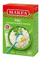 МАКФА Рис пропаренный 400г (варочные пакеты) 1/9 АКЦИЯ! Мин.заказ=2