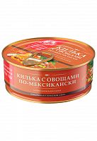 КИЛЬКА балт. в т/с по-мексикански с овощами 240г ключ 1/18, За Родину Мин.заказ=2