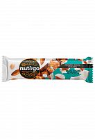 Шоколадный батончик NUT&GO с миндалём,кокосом,карамелью 36г 1/18, Яшкино КВК336 Мин.заказ=6