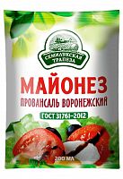 Майонез ПРОВАНСАЛЬ ВОРОНЕЖСКИЙ м/у 200г 1/50, Семилукская трапеза Мин.заказ=5