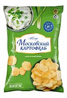 Чипсы МОСКОВСКИЙ КАРТОФЕЛЬ 60г лук/сметана 1/12, Русский Продукт 10461 Мин.заказ=5