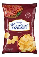 Чипсы МОСКОВСКИЙ КАРТОФЕЛЬ 60г бекон 1/12 Русский Продукт Мин.заказ=5