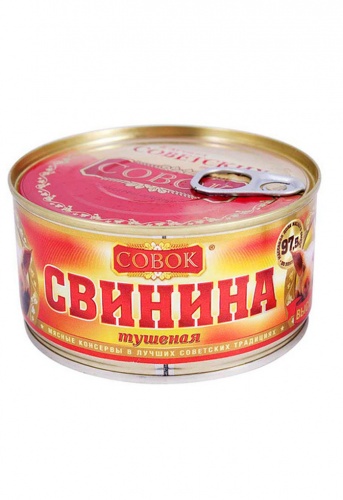 Свинина туш. СОВОК 325г ГОСТ ключ 1/12, Совкон Мин.заказ=2