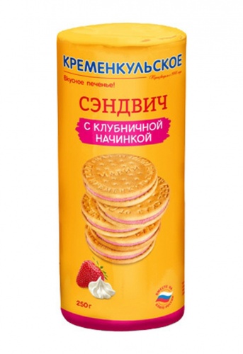 Печенье СКАЗ ОТ МАРИИ 250г нач. клубника 1/24, Н.Кременкуль 847 Мин.заказ=4