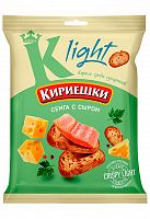 Сух. КИРИЕШКИ LIGHT 80г вкус Семга с сыром 1/22, Сиб.берег  Мин.заказ=10