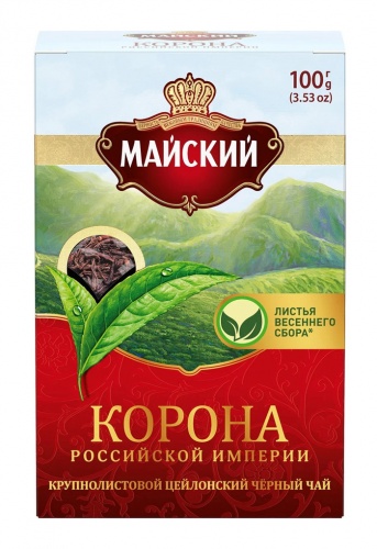 Чай МАЙСКИЙ КОРОНА РОС.ИМПЕРИИ крупнолист.100г 1/16, Май Мин.заказ=2