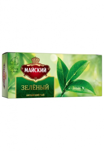 Чай МАЙСКИЙ зеленый пак.1,5*25 1/27, Май Мин.заказ=2