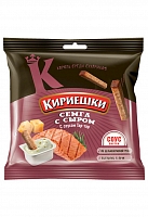 Сух. КИРИЕШКИ 60г+25мл ржан. вкус Сыр/семга соус Тартар 1/30, Сиб. берег БС353 Мин.заказ=10