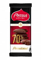 Шоколад РОССИЙСКИЙ 82г горький 70% какао 1/22, Нестле Мин.заказ=3