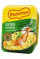 Лапша РОЛЛТОН лоток по-домашнему б/п 90г курица 1/24, Роллтон Мин.заказ=24