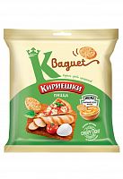 Сух. КИРИЕШКИ БАГЕТ 45г+25мл вкус Пицца Сырный соус 1/28, Сиб. берег ВС122 Мин.заказ=10