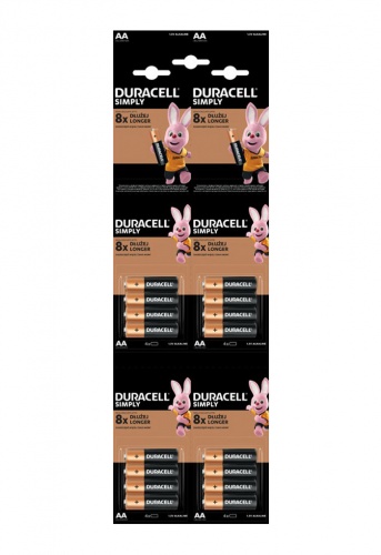 Бат.Duracell basic aa 4 шт 