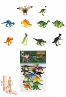 Игрушки пластизоль набор из 12-ти динозавров в пак. арт.HB9613-12