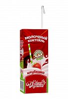 Коктейль молочный СЕВЕРНАЯ ДОЛИНА со вкусом клубники 2,5% 0,2л 1/18 АКЦИЯ! Мин.заказ=3