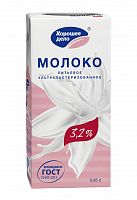 Молоко ХОРОШЕЕ ДЕЛО 3,2% 0,95л 1/12 Коробка без крышки, Саранск Мин.заказ=12