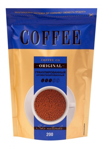 Кофе COFFEE CO ORIGINAL 200г zip 1/12 Мин.заказ=2