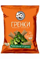 Гренки ржаные 5D 45г малосольные огурчики 1/40 АКЦИЯ! Мин.заказ=5