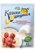 Каша КАШКА-МИНУТКА 43г клубника со сливками 1/25, Кунцево Мин.заказ=5