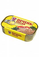 ПЕЧЕНЬ ТРЕСКИ натур. атлант.120г ключ 1/12, 5 морей Мин.заказ=2