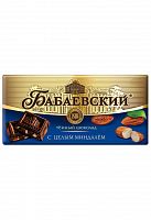 Шоколад БАБАЕВСКИЙ 90г горький с цел.миндалем 1/16, Бабаево Мин.заказ=3