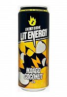 Энергетический напиток LIT ENERGY манго-кокос 0,45л ж/б 1/12 Мин.заказ=6