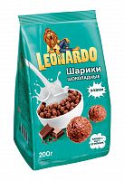 Готовый завтрак ЛЕОНАРДО шоколад.шарики 200г 1/8, КВР149 Мин.заказ=3