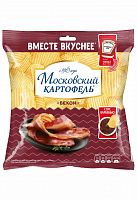 Чипсы МОСКОВСКИЙ КАРТОФЕЛЬ 60г рифл.бекон+соус Heinz барбекю 1/16 Русский Продукт Мин.заказ=5