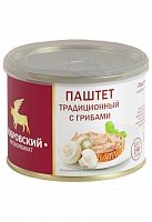 Паштет традиц. с грибами ТУ ж/б ключ 190г 1/8, Бобровский МК АКЦИЯ! Мин.заказ=4